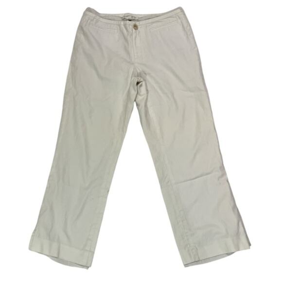 Banana Republic Martin Stretch Low Rise Coastal Nautical Preppy Pants Size 4 - Picture 1 of 8